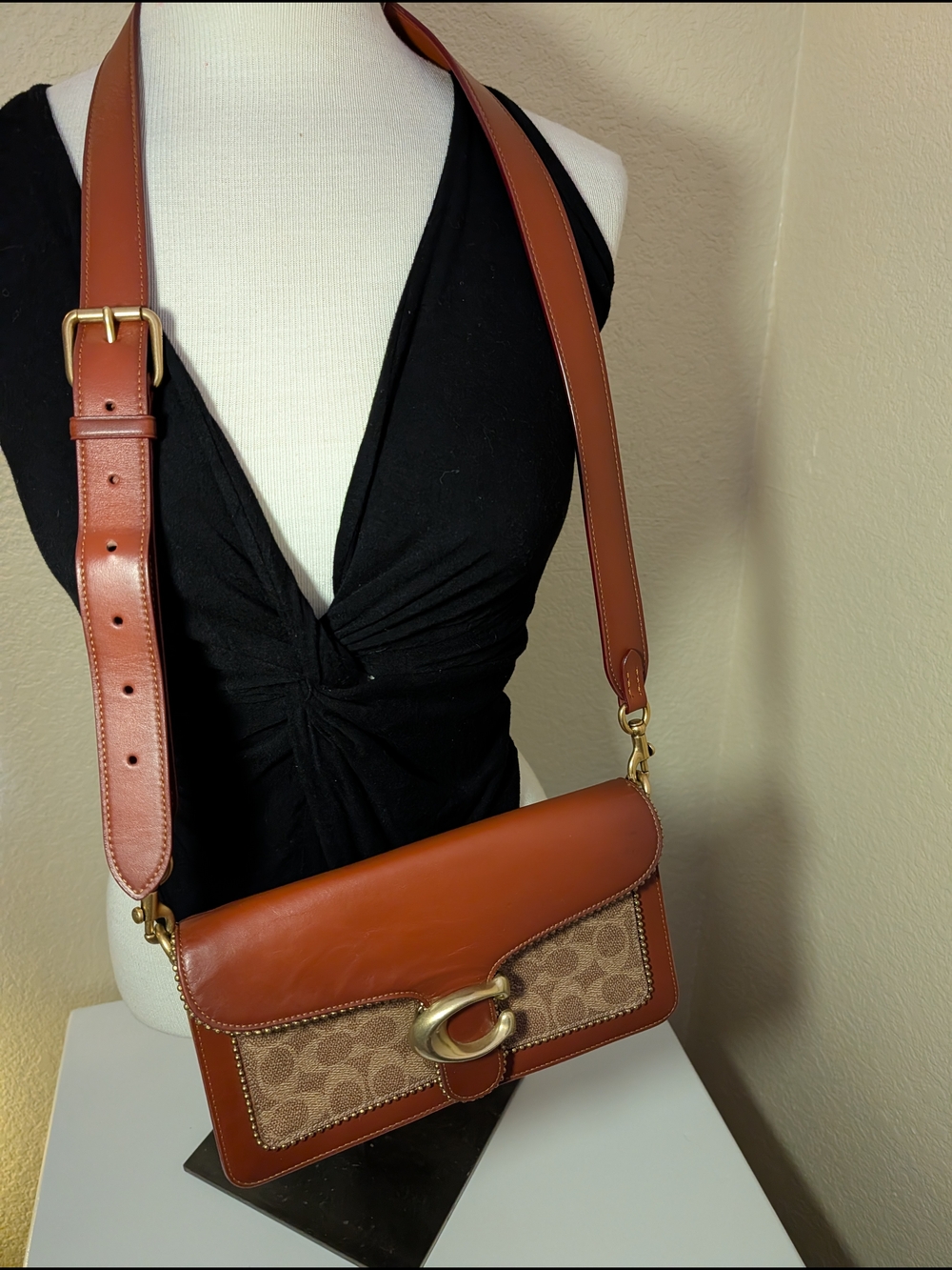 archival drip | Coach Tabby 26 | riveted + signature canvas crossbody purse - Picture 7 of 8